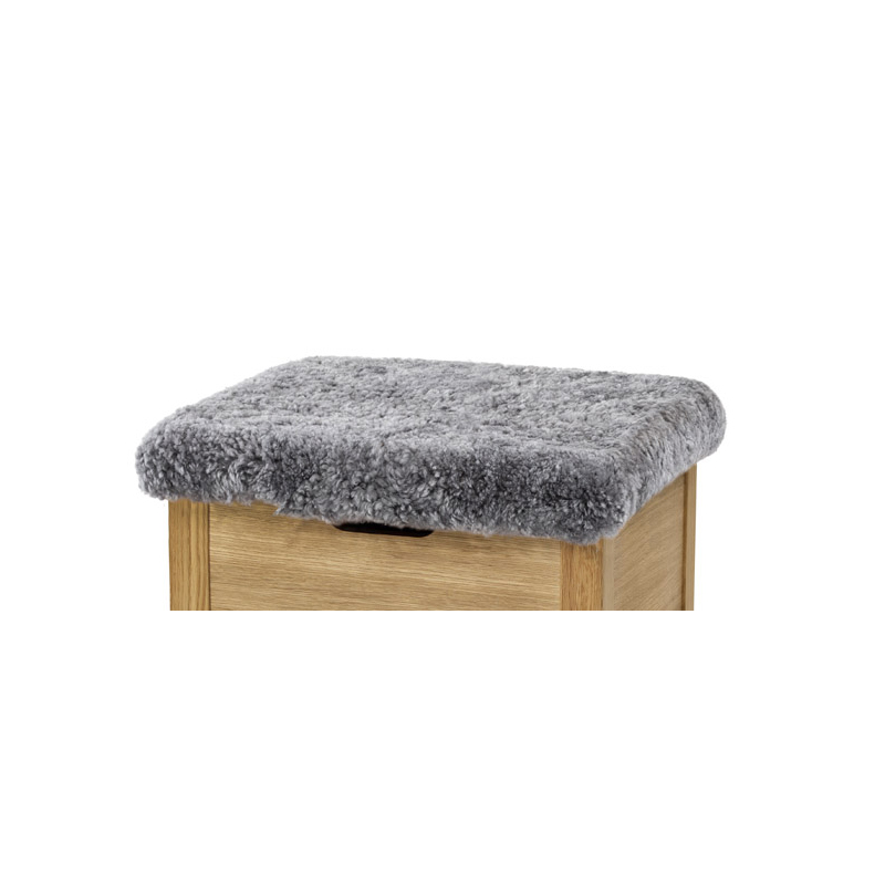 KLINTE Klädsel 45 cm äkta fårskinn grå